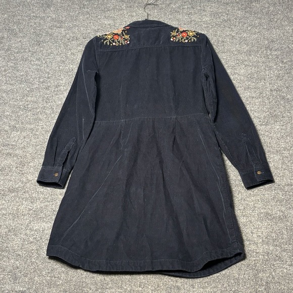 Superdry Dresses & Skirts - Superdry‎ Floral Embroidered Corduroy Shirt Dress Womens 8